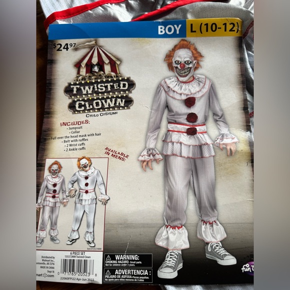 Twisted Clown Child Costume - Picture 1 of 3